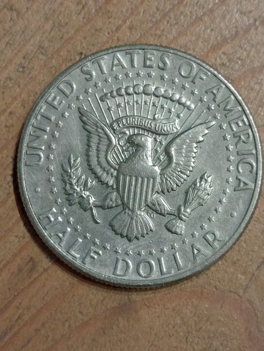 Moneta John Kennedy pół dolara 1971 In  God we trust.