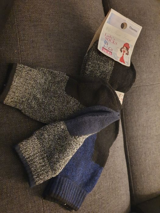 Skarpetki damskie thermo 3 pary 39-41
