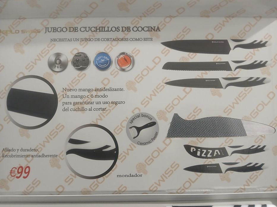 Vendo conjunto de facas para cozinha novo na caixa