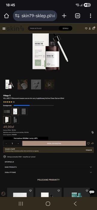 Sprzedam active clean serum Village 11