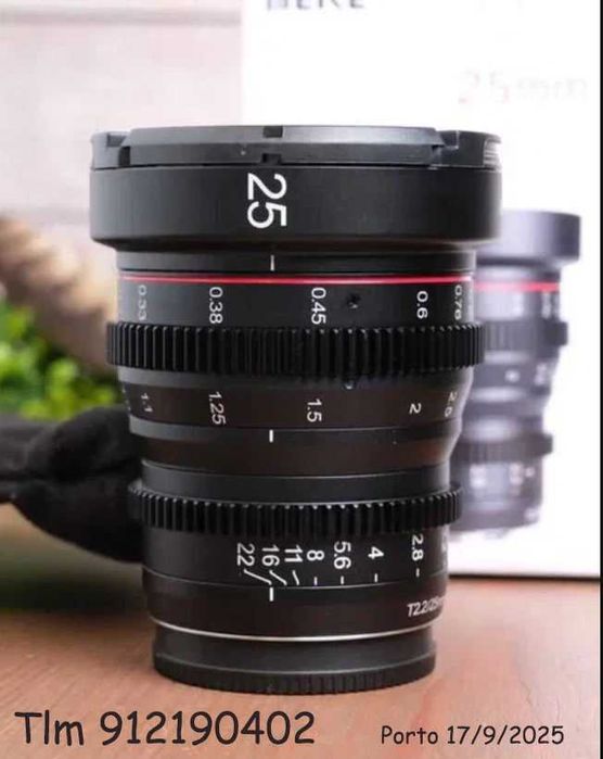Meike 25mm T2.2 MF Cine Lens Sony  E_mount , A6100,A6500 etc