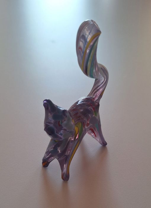 Szkło Murano, figurka kota