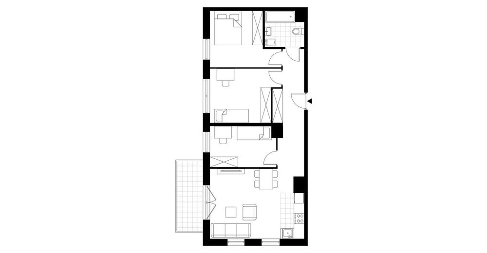 4-pokojowe mieszkanie 67m2 + balkon Bezpośrednio