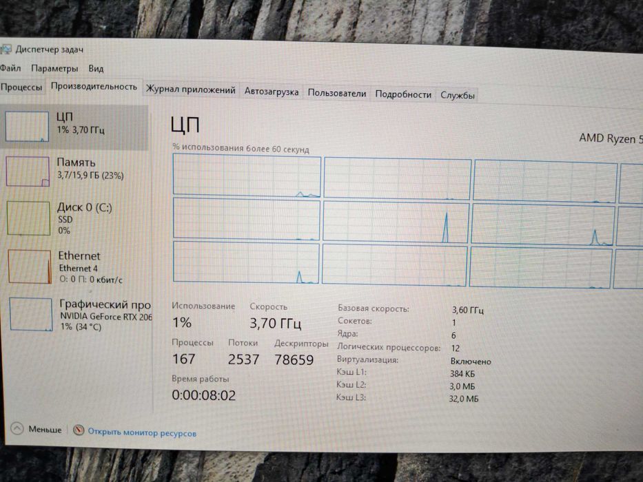 Ігровий ПК Ryzen 5 / RTX 2060 Super / 16GB / SSD
