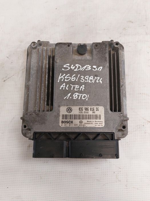 Sterownik Silnika Seat Altea 1.9Tdi 77Kw 03G906016Dg 0281011885 Bosch