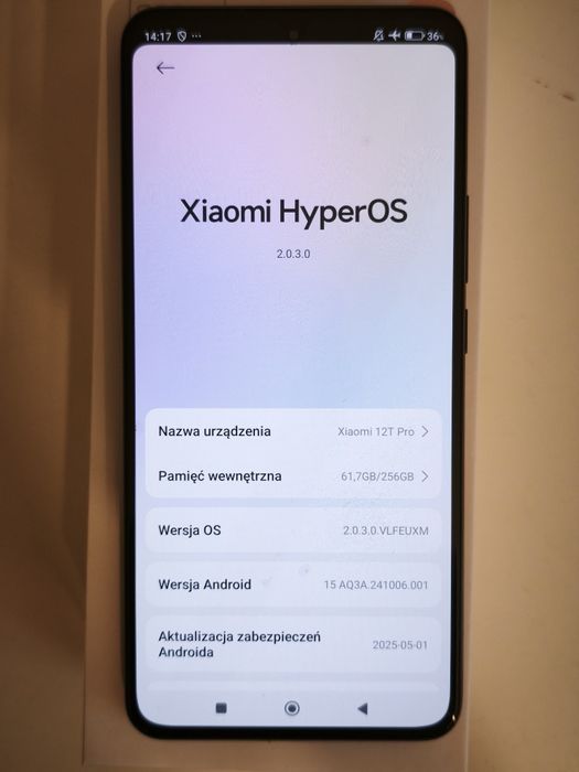 Xiaomi 12t pro Black 8GB RAM 256GB ROM