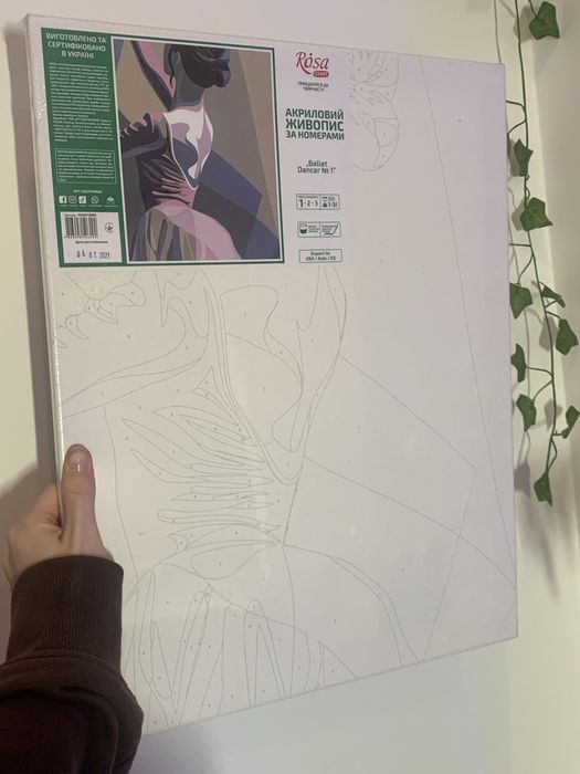 Картина по номерам «Балерина»