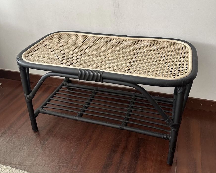 Banqueta madeira palhinha