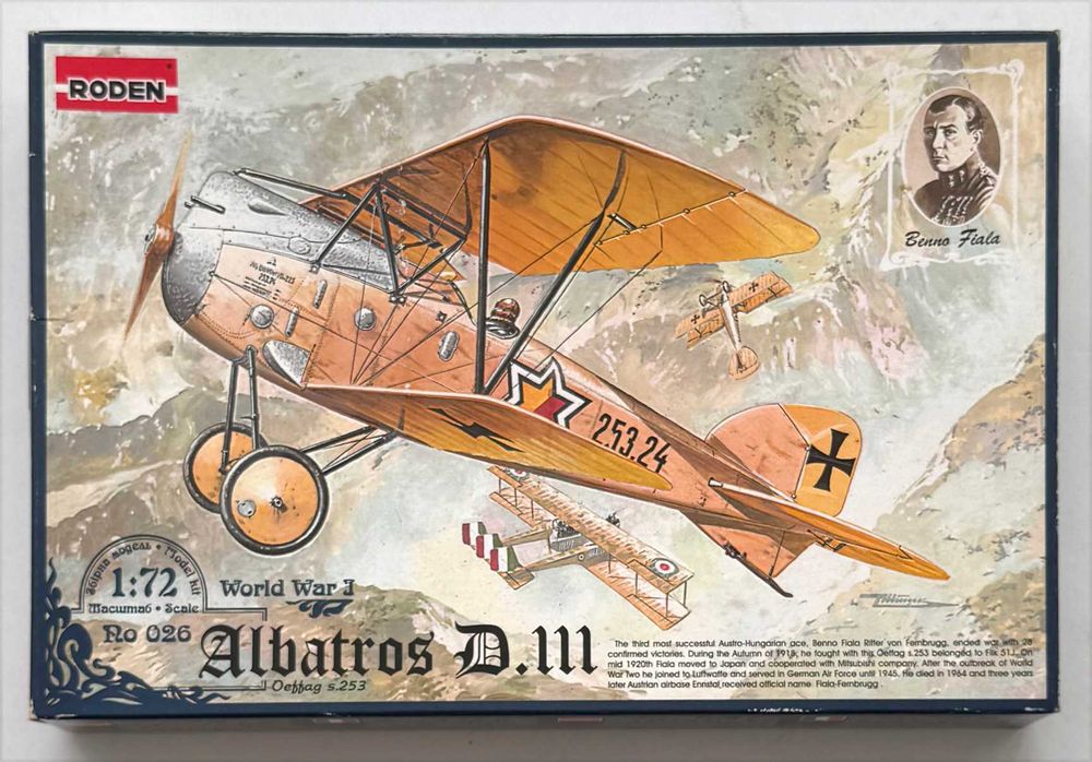 Roden_Albatros D.111. Esc.1:72. Completo e como novo.