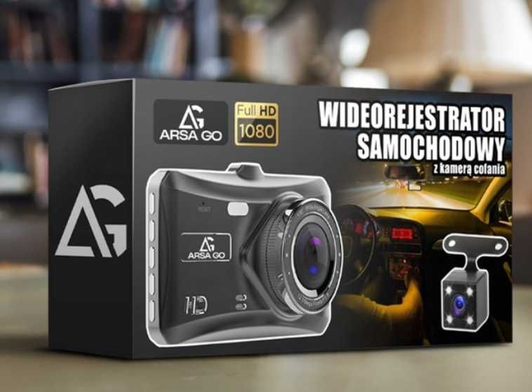 Kamera Samochodowa Wideorejestrator Samochodowy Kamera  + Karta 64gb