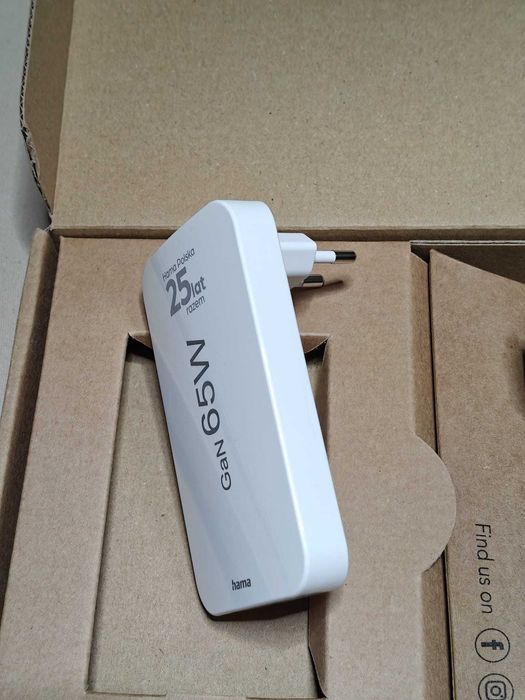 Ładowarka SUPERCHARGER Hama GAN 65W! + kabel USB C, micro, lightning