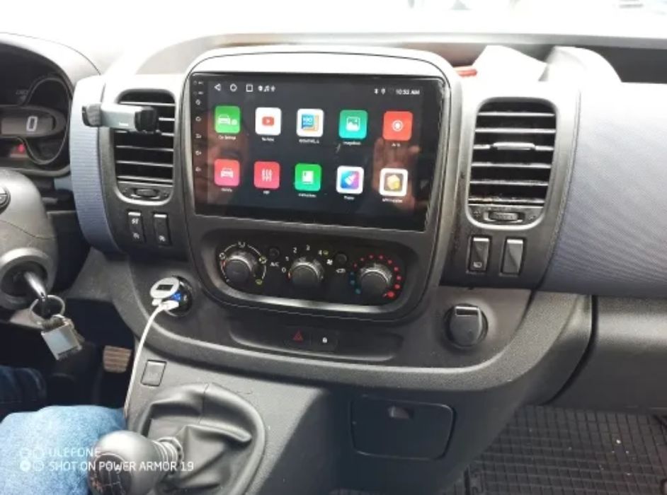 Rádio Android 14 com GPS Renault Trafic 3 / Opel Vivaro B (Novo)