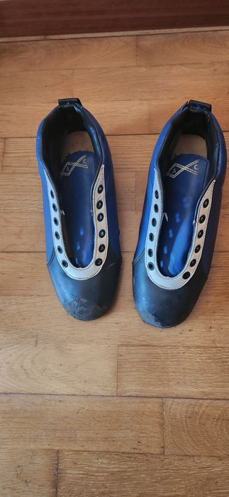 Botas usadas hóquei em patins