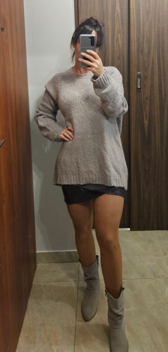 Beżowy sweter Wasalaa Alpaka Suri