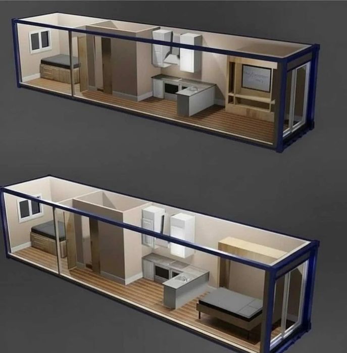 Casa contentor 20 pés-  T0/T1