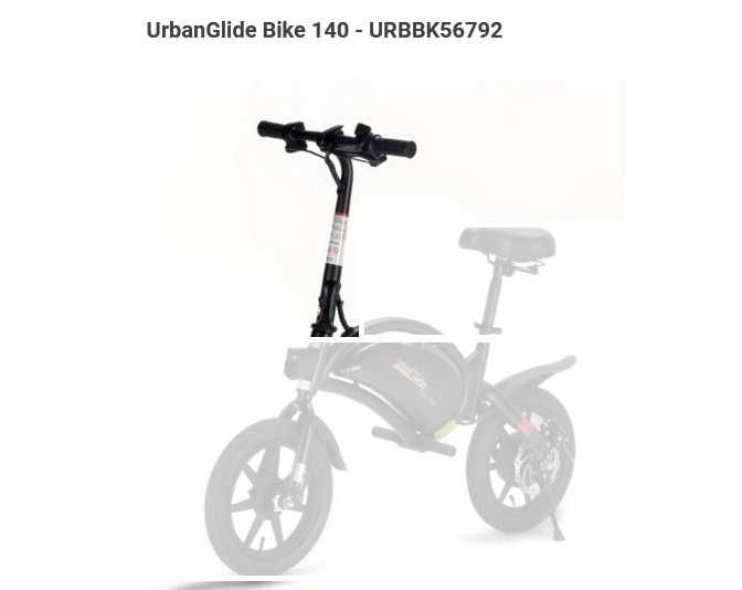 Haste guiador e-bike  / bicicleta dobraveis