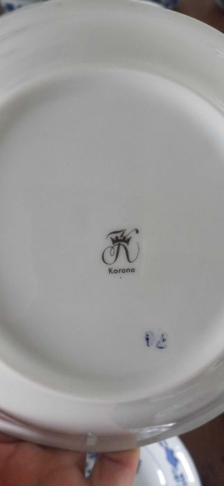 Serwis obiadowy  około 55 elementów jak NOWY- 12 osób porcelana Książ