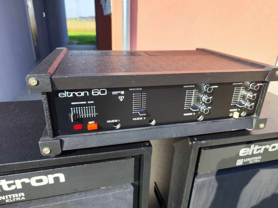 Stan Kolekcjonerski Kolumna Eltron 2x60W + Wzmacniacz Eltron