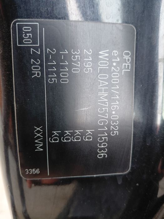 Opel zafira 1.9 cdti