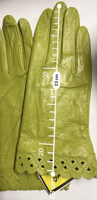 Rękawiczki skórzane nowe z węlnianą podszewką