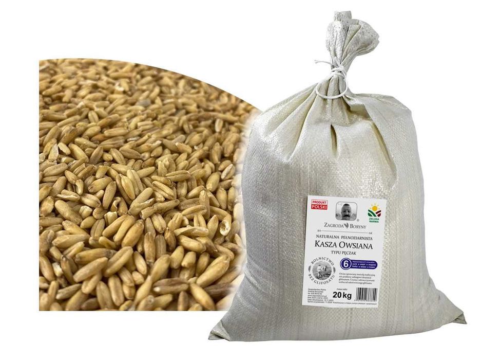 Kasza Owsiana Prozdrowotna Pęczak Wzmacniająca 20 KG bez Glifosatu