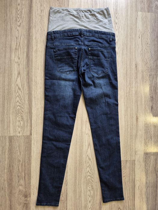 Spodnie ciążowe jeansy granatowe r. 36