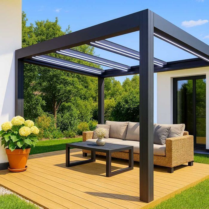 Pergola aluminiowa, weranda, zadaszenie tarasu, wiata garażowa