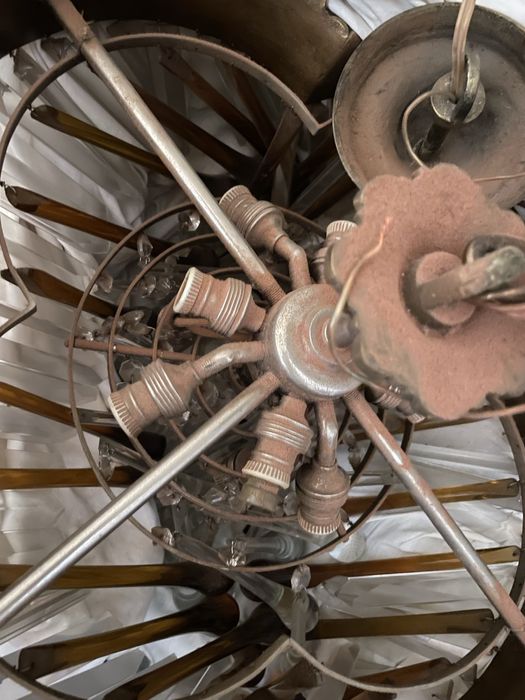 Espectacular lustre tecto anos 70