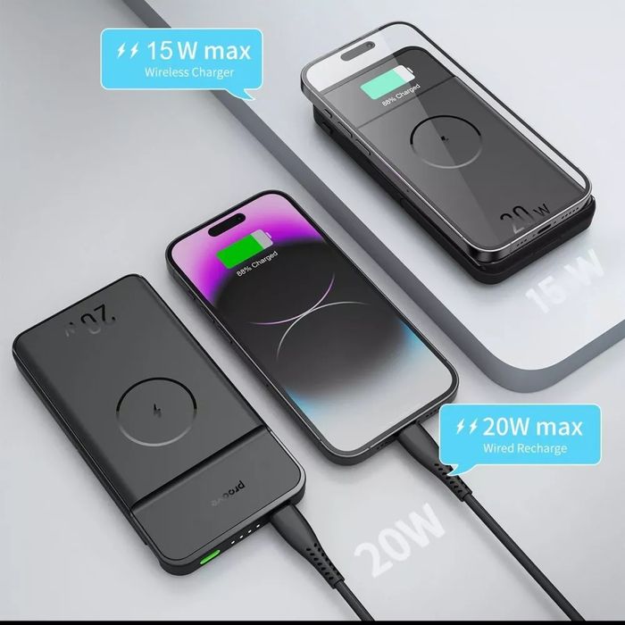 Повербанк Proove MagSafe 2в1 Apple iphone+watch магнитная зарядка bank