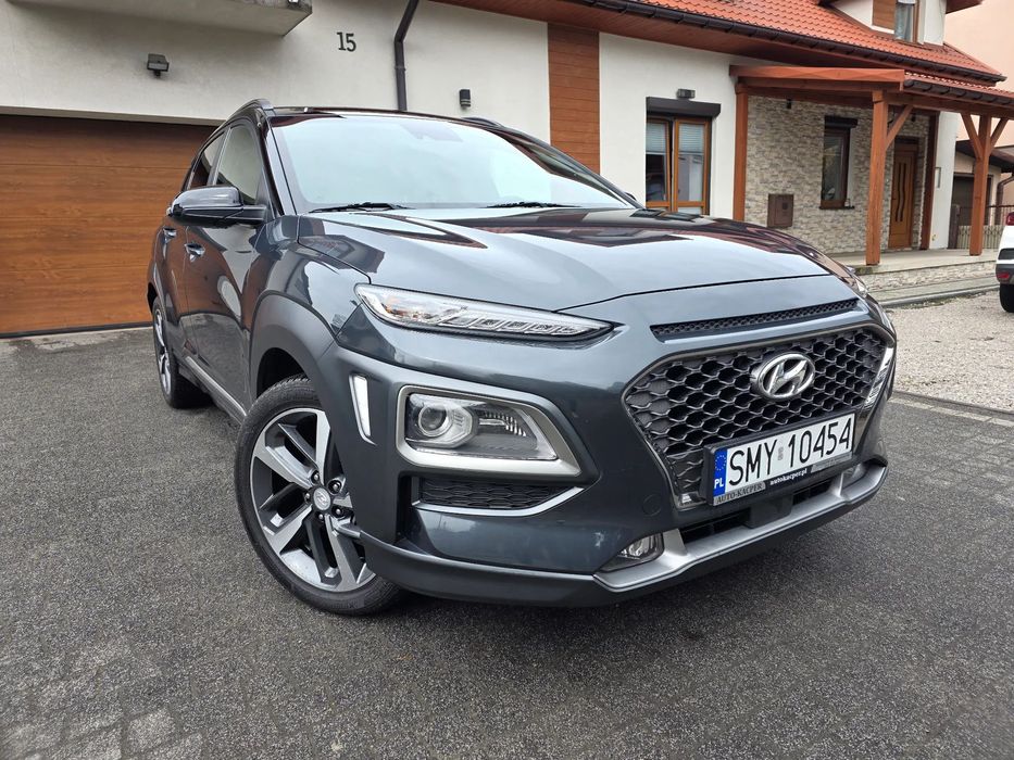 Hyundai Kona 100% bezwypadkowa, serwisowana, FULL LED, ZAREJESTROWANA, FAKTURA VAT