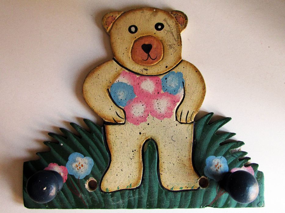 Par de Bengaleiros ursinho, em madeira, em excelente estado