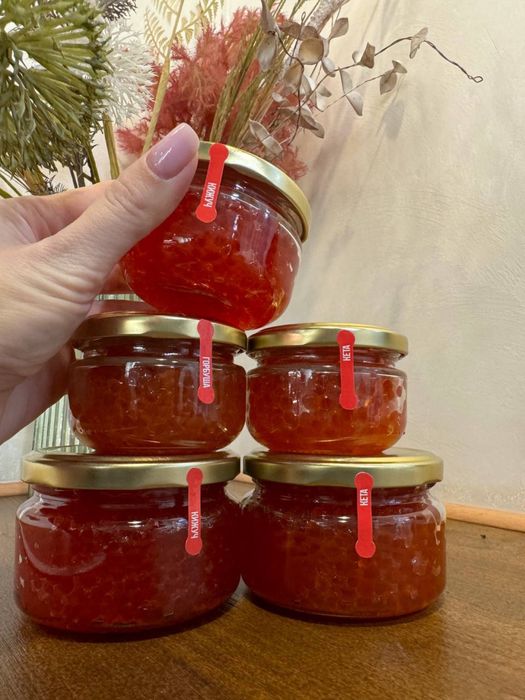 Красная икра Кеты, Горбуши, Кижуча, Нерки