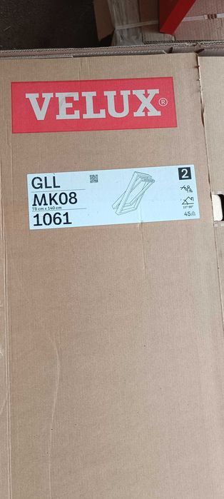 Okno Dachowe Velux 78x140 GLL MK08 1061 z kołnierzem i BDX