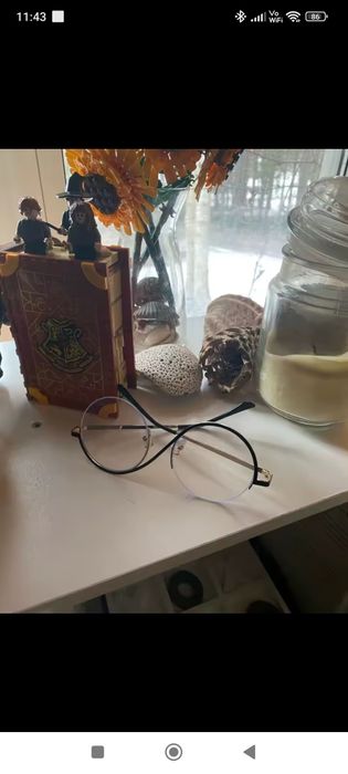 Ramki korekcja Okrągłe lenonki okulary zerówki oprawki gold złote