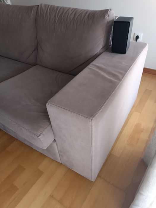 Sofá 3 lugares com chaise longue