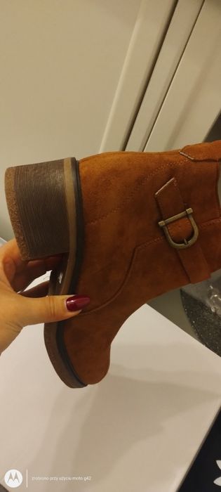 Piękne botki damskie ocieplane