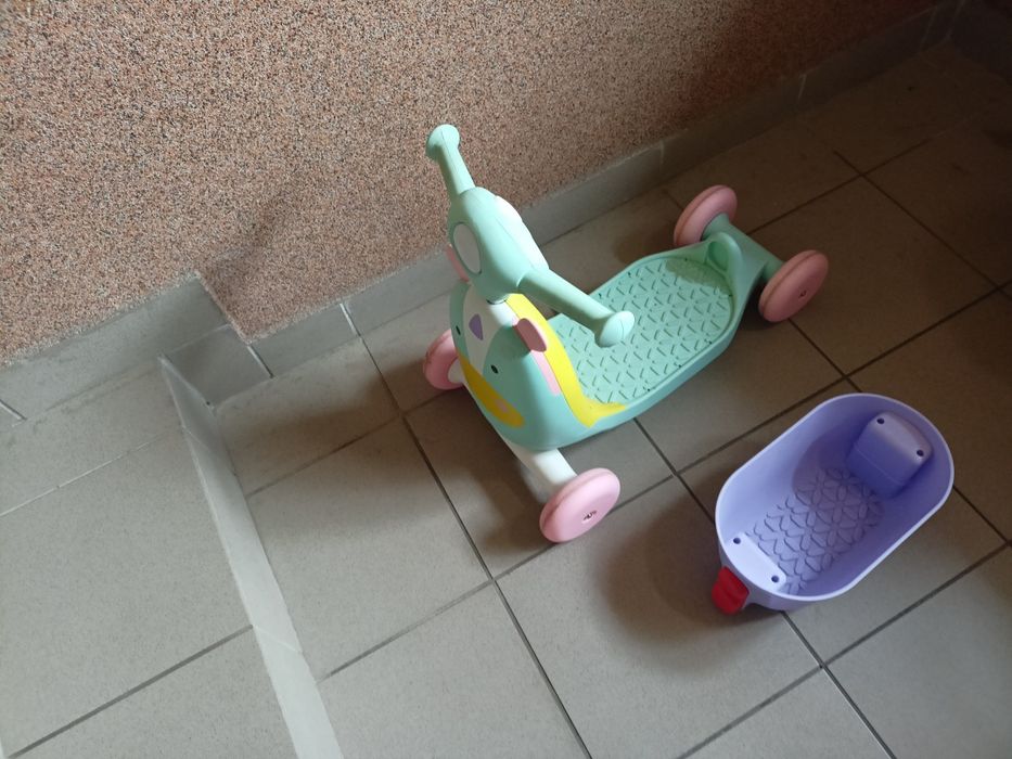 Pojazd 4w1, chodzik, hulajnoga, skuter, taczka,