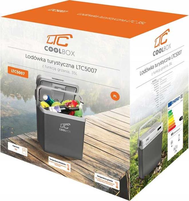 Lodówka turystyczna LTC z funkcją grzania 35L  DC 12V, AC 220-240V