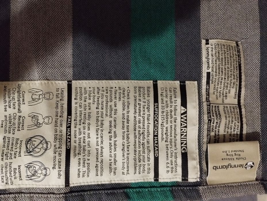 Chusta do noszenia niemowląt lennylamb