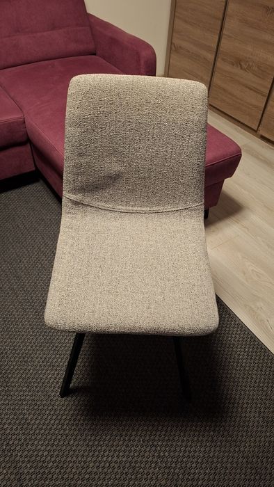 Krzesło tapicerowane szare 50 zl/6szt