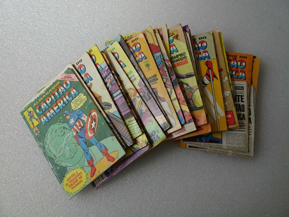 Livro banda desenha Almanaque do Capitão América (Abril)