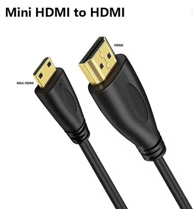 Cabo Mini HDMI para HDMI V1.4 – 1,5m | 1080p / 3D / HDTV / Consolas