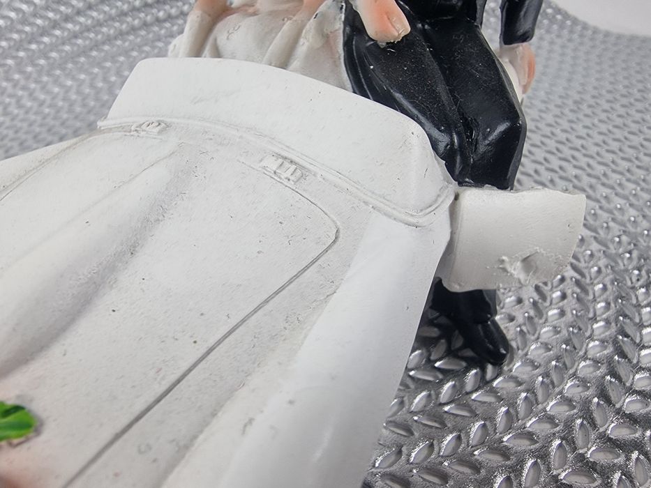 Figurka para młoda na stół ślubny dekoracja ślubna śmieszne figurki