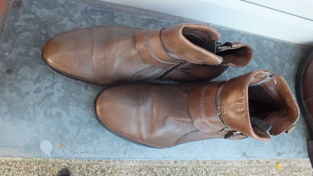 Super buty wysokie skóra marki S olivier roz 42