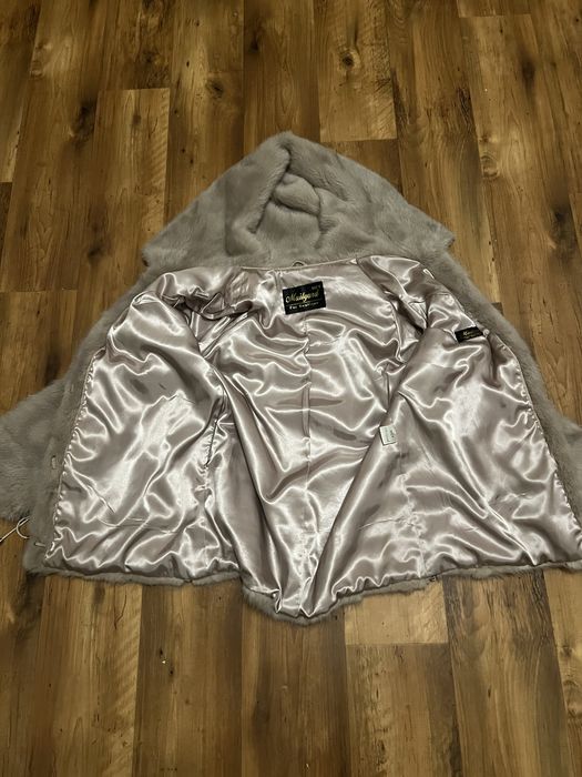 Шикарна норкова шубка-автоледі в новому стані , 48 р, капюшон кобра ,