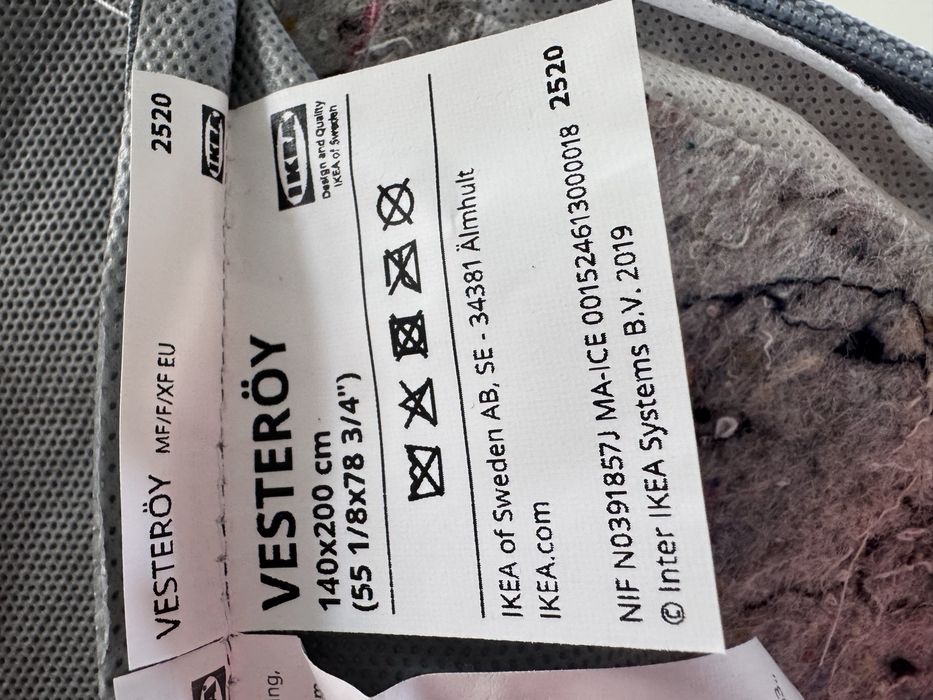 Sprzedam nowy materac Ikea vesteroy 140/200