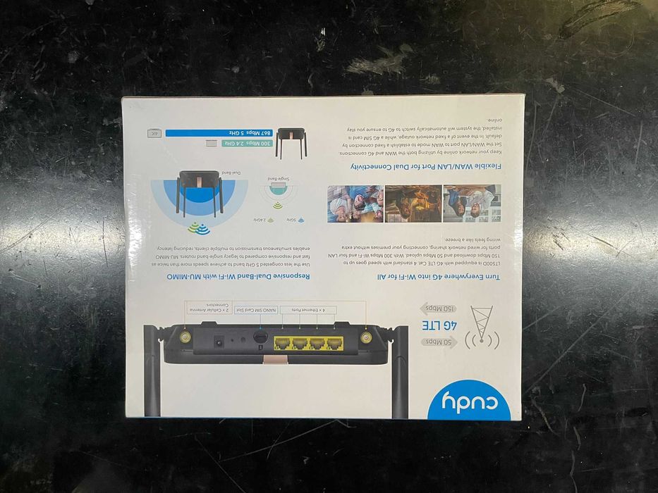 Cudy 4G LTE AC1200 Dual Band Router – Novo e Selado