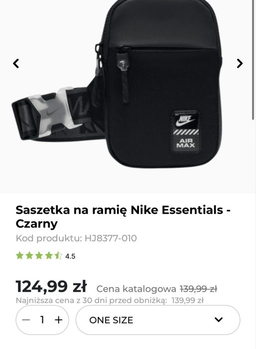 Torba saszetka nike nowa