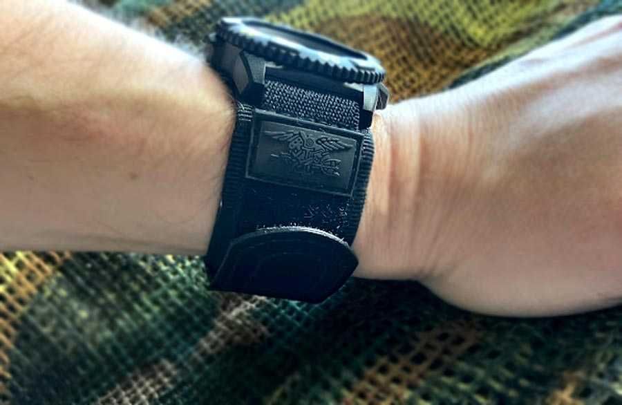 Ремешок для часов Luminox на липучке (черный)