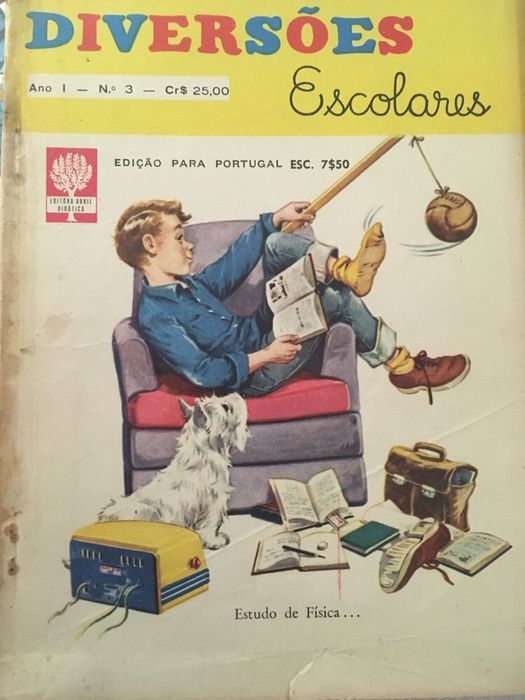 5 revistas Diversões Escolares anos 60